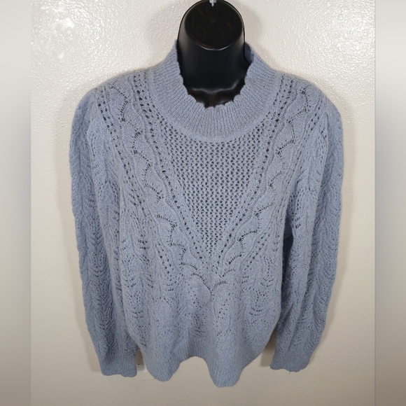 Veronica Beard Makani Pointelle Knit Sweater Large - Picture 6 of 11
